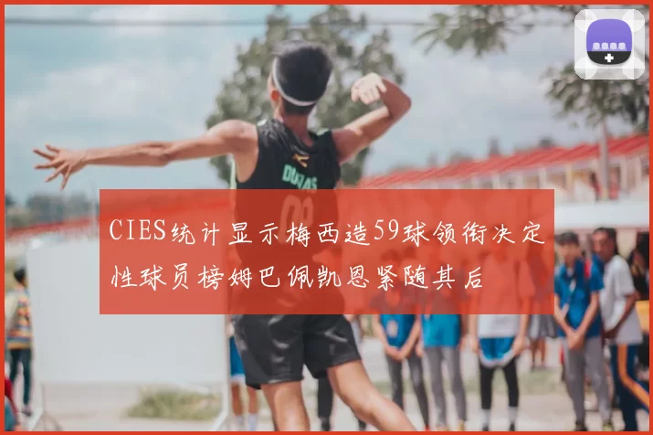 CIES统计显示梅西造59球领衔决定性球员榜姆巴佩凯恩紧随其后
