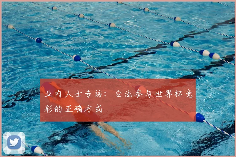 业内人士专访：合法参与世界杯竞彩的正确方式