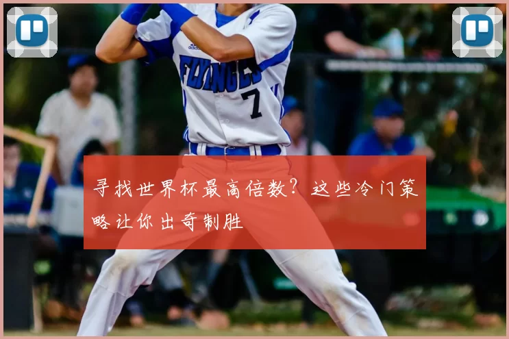 寻找世界杯最高倍数?这些冷门策略让你出奇制胜