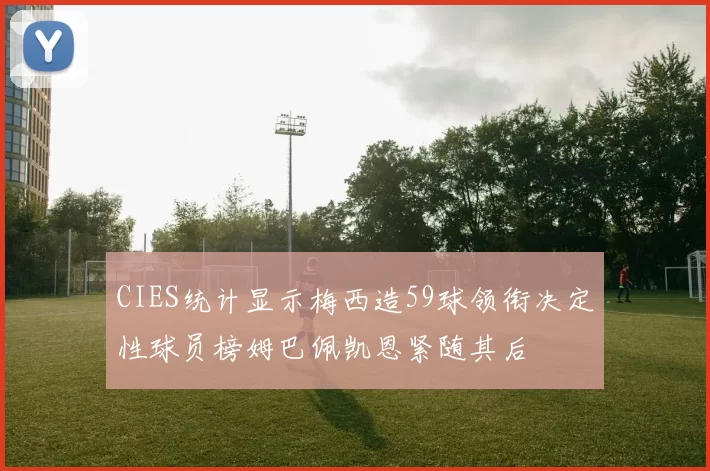 CIES统计显示梅西造59球领衔决定性球员榜姆巴佩凯恩紧随其后