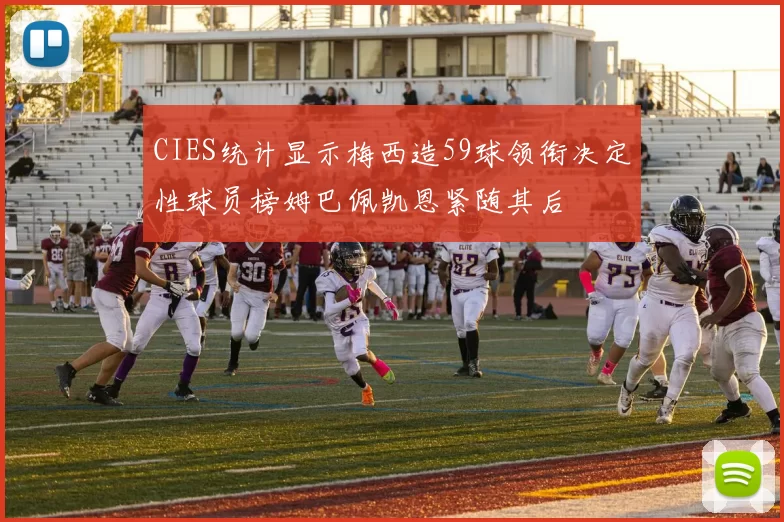 CIES统计显示梅西造59球领衔决定性球员榜姆巴佩凯恩紧随其后