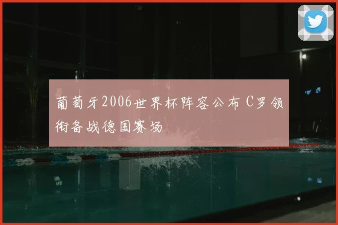 葡萄牙2006世界杯阵容公布 C罗领衔备战德国赛场