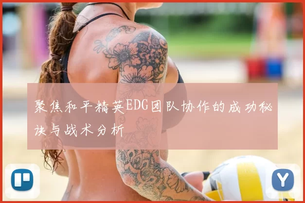聚焦和平精英EDG团队协作的成功秘诀与战术分析